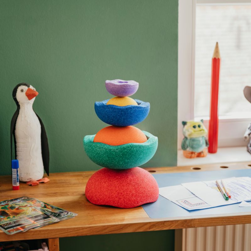 Stapelstein Inside Rainbow Set of 6
