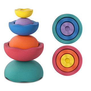 Stapelstein Inside Rainbow Set of 6