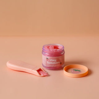 Tiny Harlow Tiny Tummies Strawberry Custard Food Jar & Spoon Set