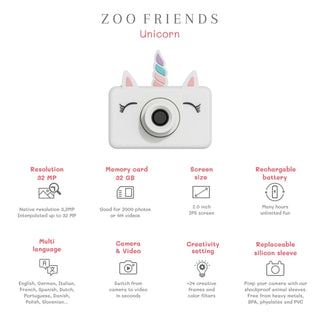 Zoofamily Zoo Friends Digital Camera - Unicorn