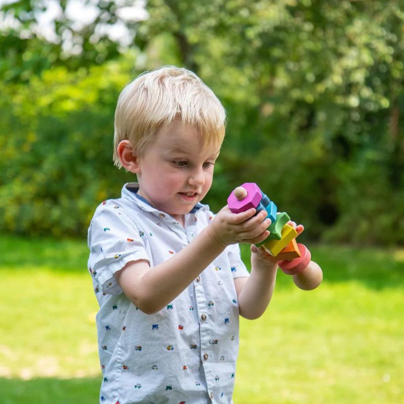 TickiT Rainbow Wooden Shape Twister