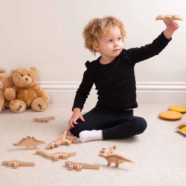 TickiT Dinosaur Wooden Blocks