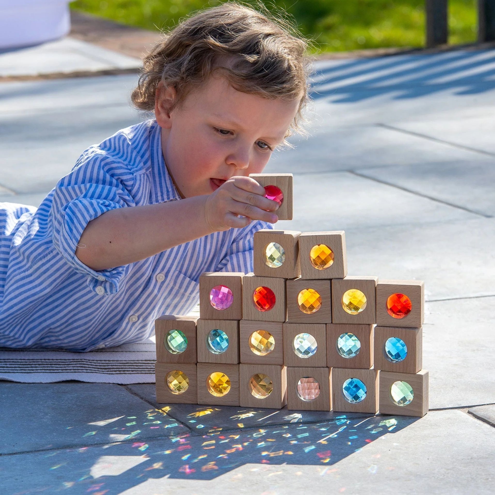 TickiT Wooden Kaleidoscope Blocks