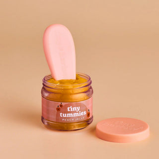 Tiny Harlow Tiny Tummies Peach Jelly Food Jar & Spoon Set