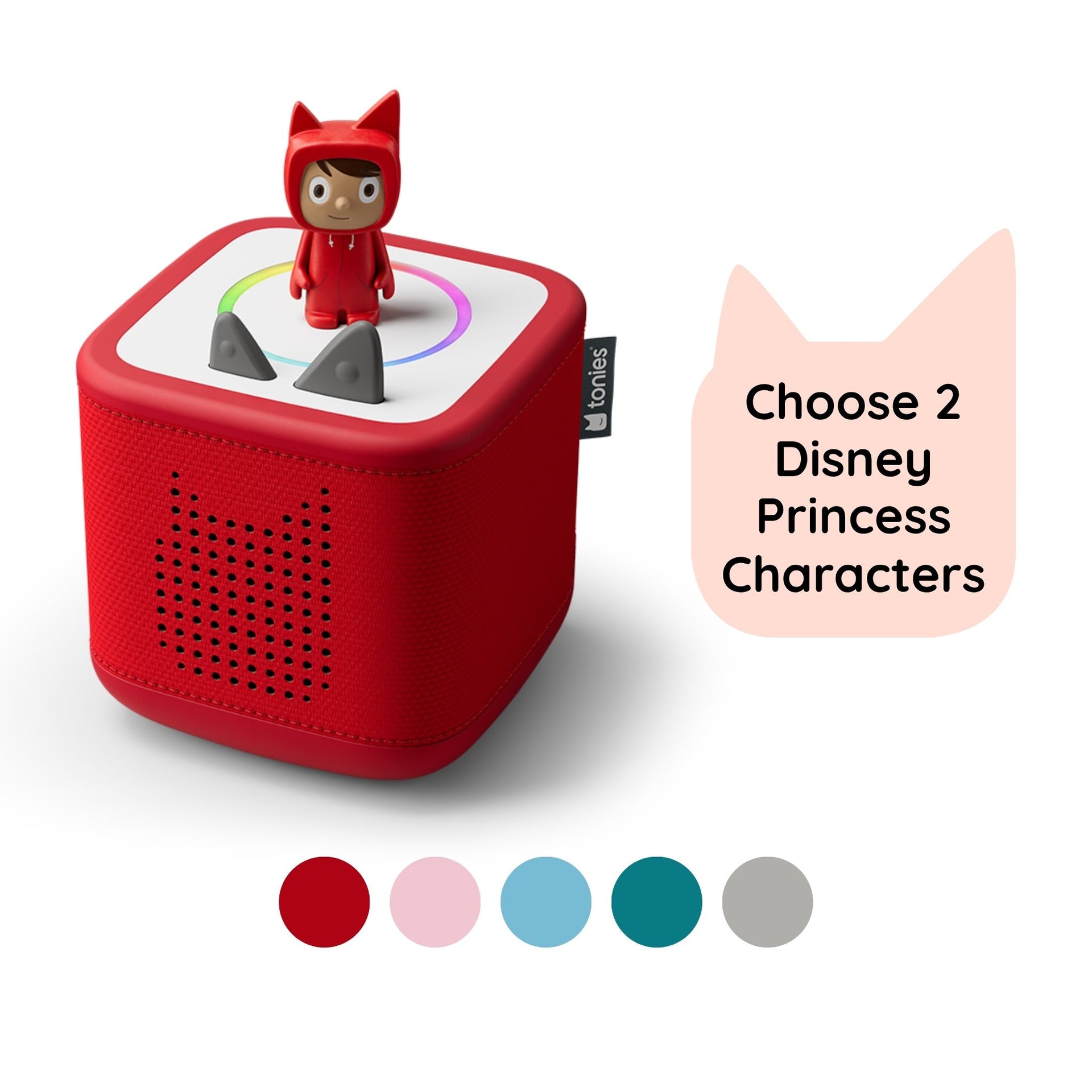 Tonies Toniebox 2 Bundle Two Characters - Disney Princess