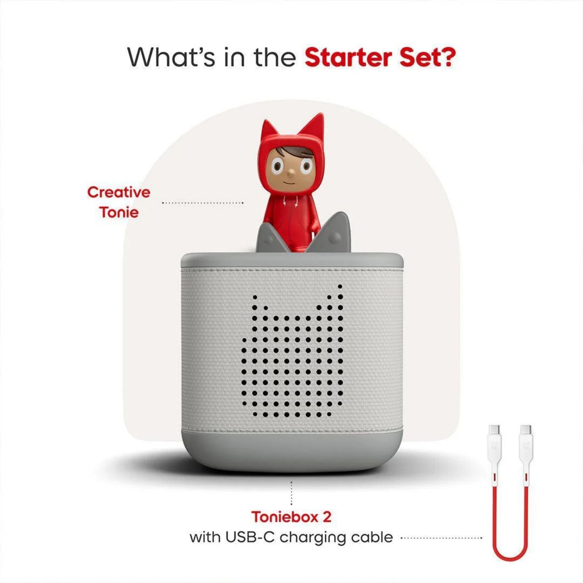 Tonies Toniebox 2 Starter Set - Moon Grey