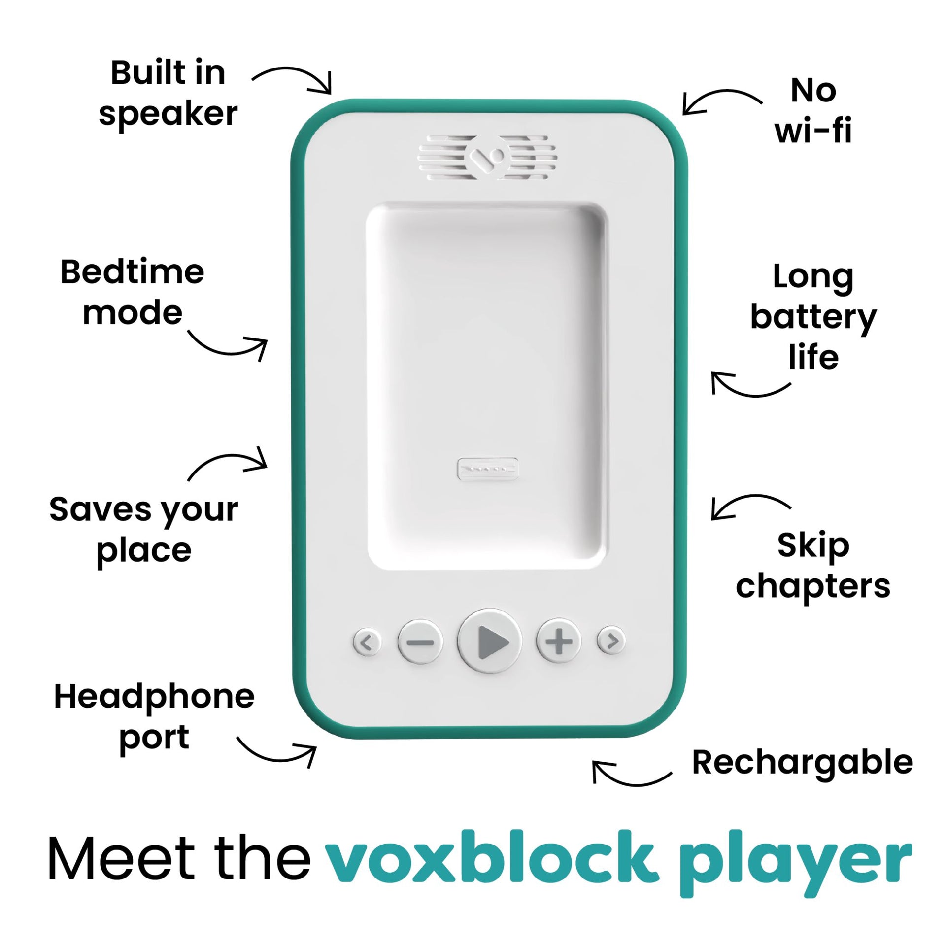 Voxblock Audiobook Player - Green
