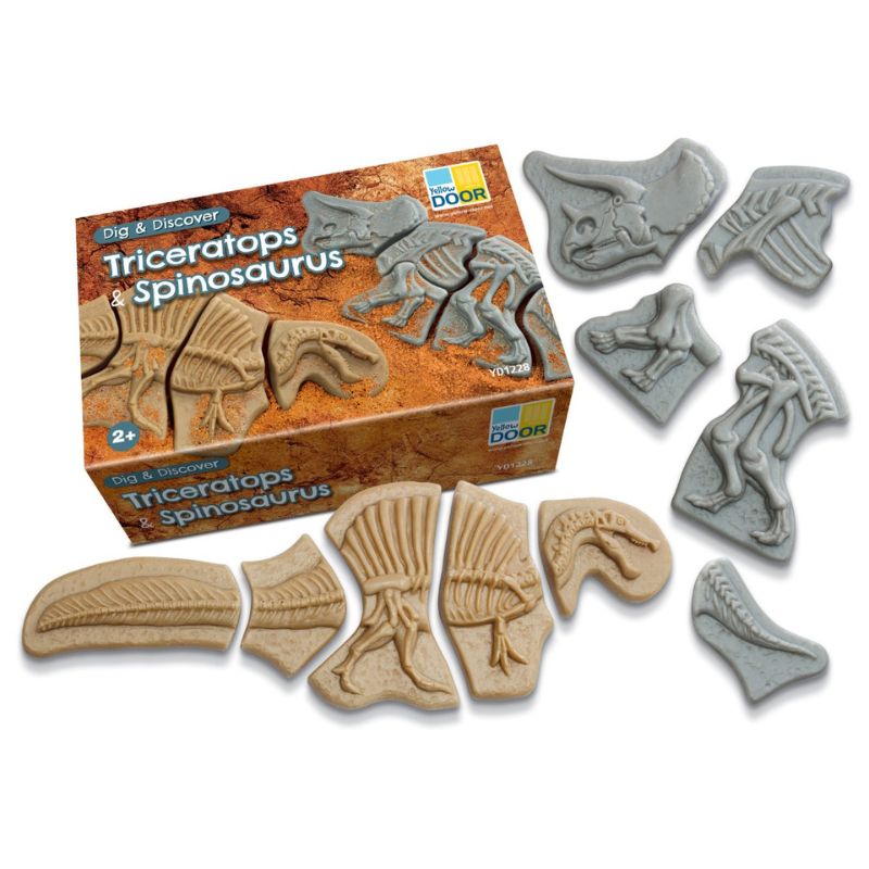 Yellow Door Dig & Discover - Triceratops & Spinosaurus