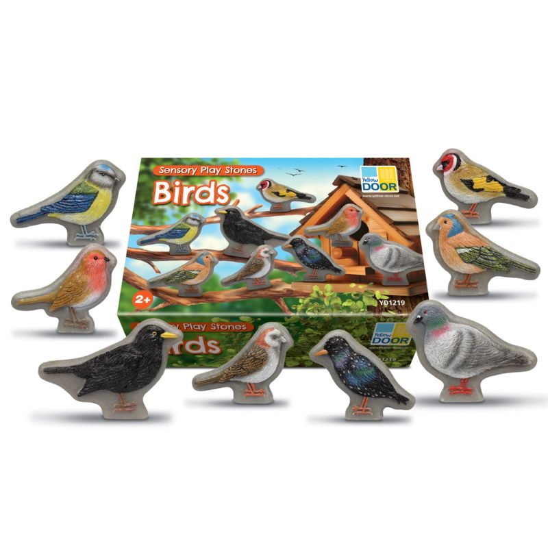 Yellow Door Sensory Play Stones - Birds