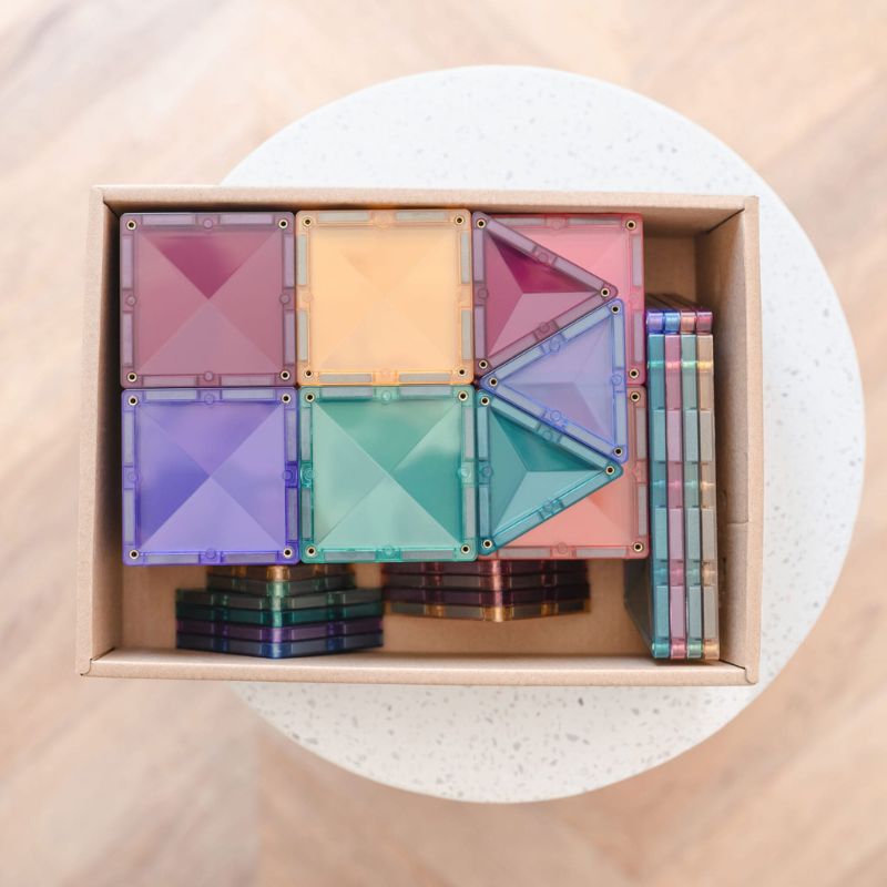 Connetix Magnetic Tiles 64 Piece Pastel Starter Pack