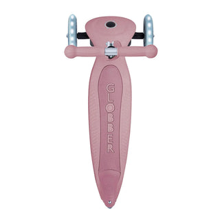 Globber Junior Foldable Lights Ecologic Scooter - Berry