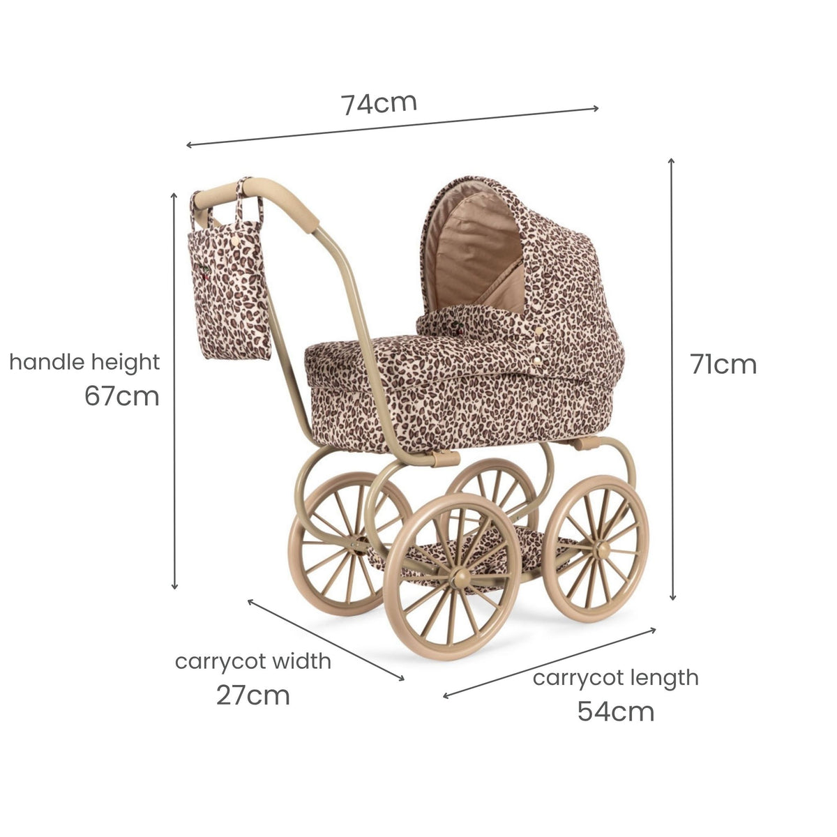 Konges Sløjd Minnie Doll Pram - Leo