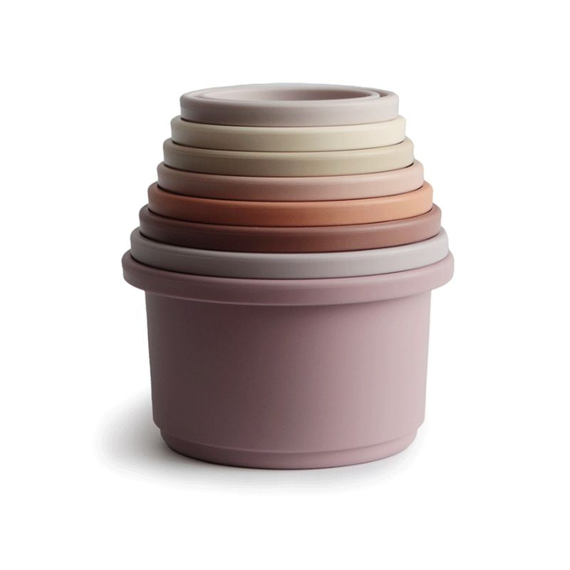 Mushie Stacking Cups - Petal