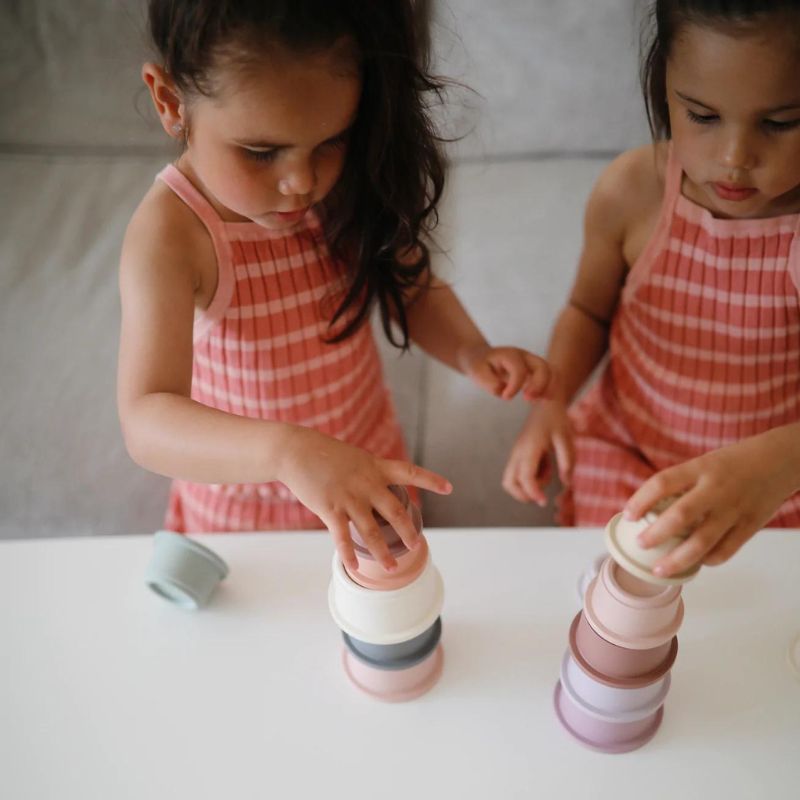 Mushie Stacking Cups - Petal