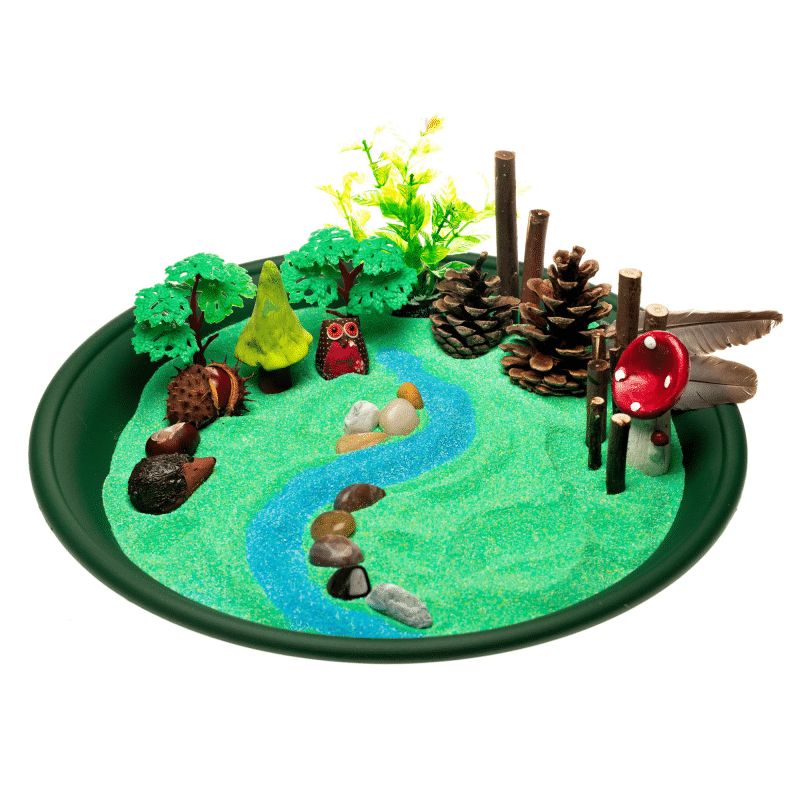 Rainbow Eco Play Mixies Glitter Sand - Forest 2.5KG