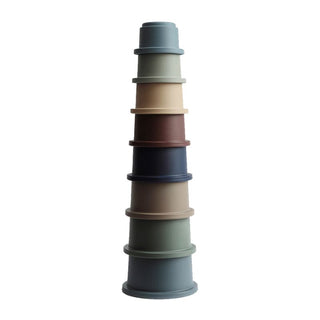 Mushie Stacking Cups - Forest