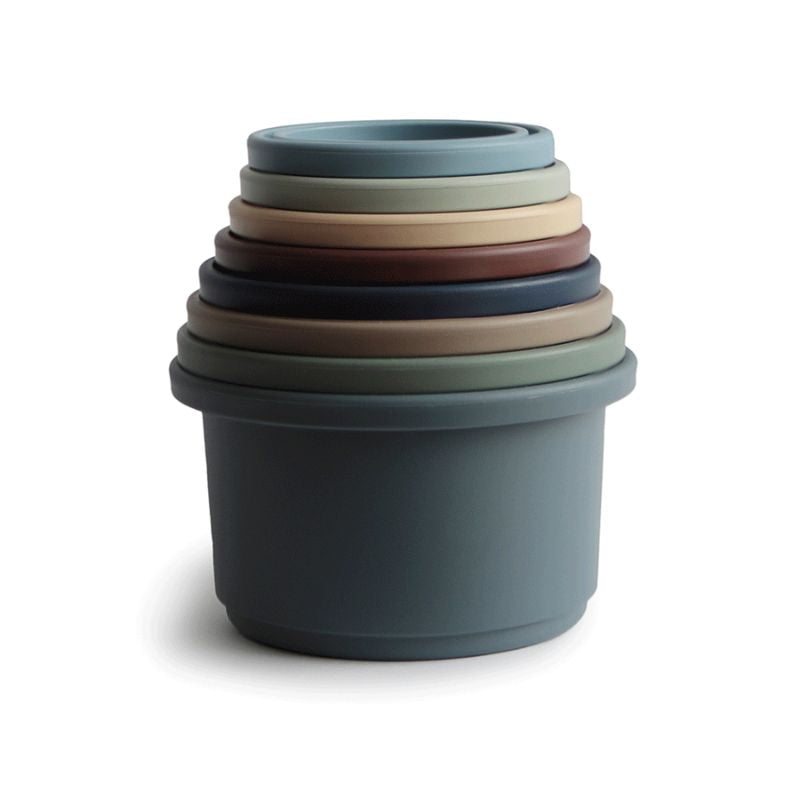 Mushie Stacking Cups - Forest