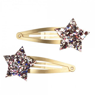 Rex London Fairies In The Garden Glitter Star Hair Clips
