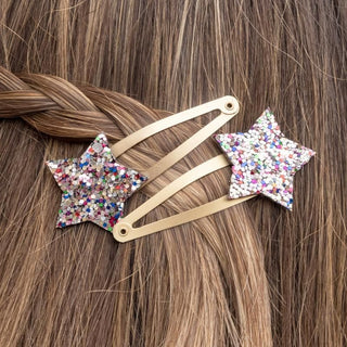 Rex London Fairies In The Garden Glitter Star Hair Clips