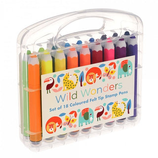 Rex London Wild Wonders Felt Tip Stamp Pens